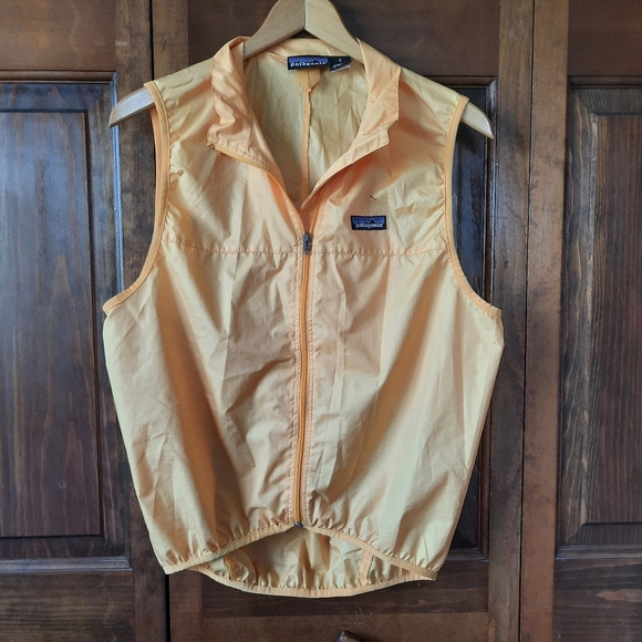 Patagonia Jackets & Blazers - Vintage Patagonia golden yellow full zip light weight windbreaker hiking vest